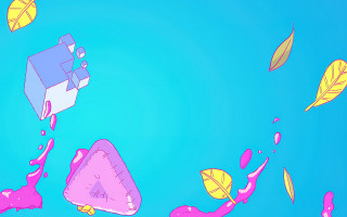 House kite cloud sky gradient - crystal cubism free wallpaper