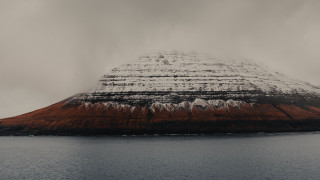 Snowy mountain lake clouds outdoors - top of a lake next free wallpaper for desktop