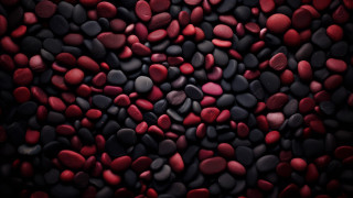 Red black rocks circle mosaic - a circle free wallpaper for desktop