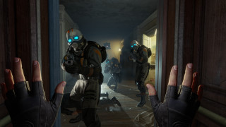 Gas mask man hallway cryengine - a man in a gas mask free wallpaper