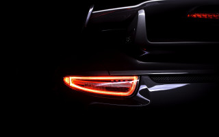 Car tail lights dark photorealism - evariste vital luminai free wallpaper