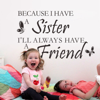 Sisters friends bed decal little - a friend free wallpaper