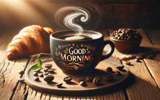 Coffee cup good morning coffee - coffee bean free wallpaper