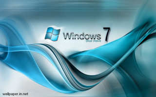 Blue wave windows7 logo word - felipe seade free wallpaper for desktop