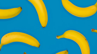 Bananas blue surface faces outdoors - a blue surface free wallpaper