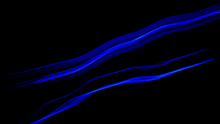 Blue light streaks black background - abstract brush stroke free wallpaper for desktop