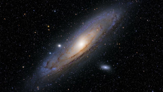 Colorful galaxy bright blue disk 2 - galaxy in the sky free wallpaper