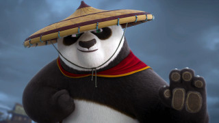 Panda sombrero waving ambient occlusion - a panda bear free wallpaper