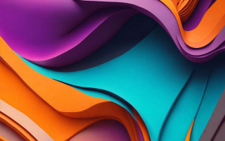 Colorful abstract curved design blue - design in the middle of it free wallpaper