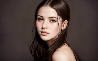 Elina karimova long hair black - shaded free wallpaper for desktop