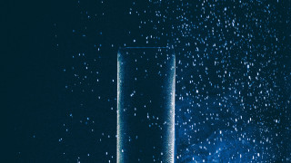 Water glass night sky blue - a blue background free wallpaper