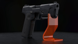 Red handle cobra gun 3d - 3 d model free wallpaper