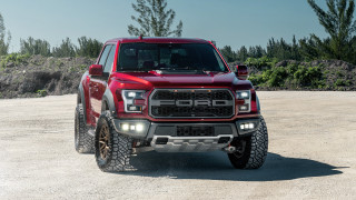 Red truck big bumper grille - bumper free wallpaper