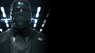 Man black suit mask chains - chain free wallpaper