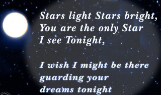 Poem night sky stars full - a quote below free wallpaper