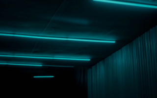 Dark room neon hallway portrait - elsa bleda free wallpaper