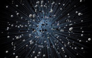 Buckminster fuller bubble monochrome striped - a bunch of balls free wallpaper