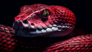 Red snake yellow eye black - a yellow eye free wallpaper