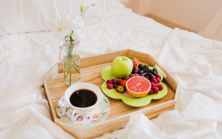 Tray coffee fruit bed white - a tray free wallpaper