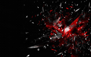 Abstract red black fireworks astronaut - abstract background free wallpaper for desktop