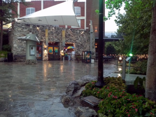 Large urban architecture rainy cityscape - a clock tower free wallpaper