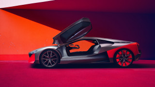 Silver sports car doors open 6 - its door free wallpaper