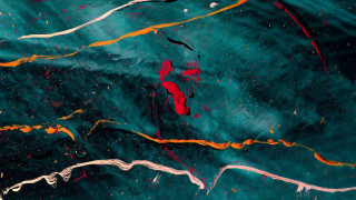 Abstract brushstrokes aurora space fireworks - albert irvin free wallpaper