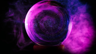 Purple hologram arcane astronaut moon - a purple ball free wallpaper