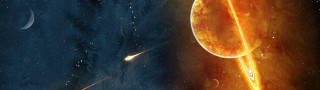 Space large object background small - smaller free wallpaper