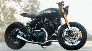 Black motorcycle street tree bushes - behance hd free wallpaper for desktop