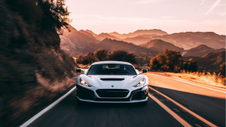 White sports car mountain road 14 - the mountain free wallpaper