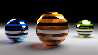 Three colorful striped eggs table - a row free wallpaper