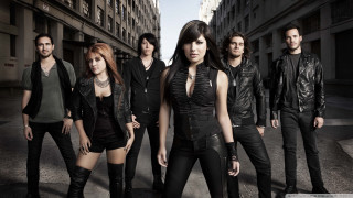 Group people street black dress - gothic free wallpaper for desktop