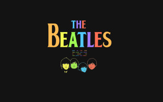Beatles logo rainbow colors side - fauvism free wallpaper for desktop