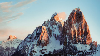 Mountain snow forest sky fire - carlo carlone free wallpaper