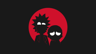 Couple cartoon characters red sun - a red sun free wallpaper