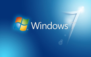 Blue background windows7 logo blue - the window 7 logo free wallpaper