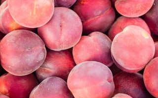 Peaches pink flesh slices moon - pinkish free wallpaper