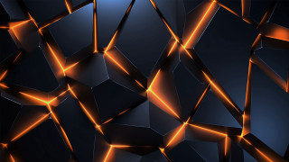 Dark orange abstract squares geometric - buckminster fuller free wallpaper