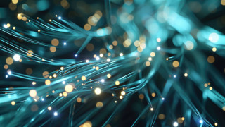 Blue gold christmas ornament bokeh - cable wire free wallpaper