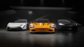 Three colored sports cars dark - a number free wallpaper