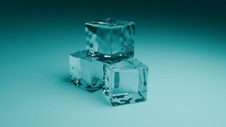 Ice cubes table blue background 3 - ice free wallpaper