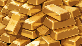 Gold bars stack price tag - the middle free wallpaper