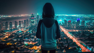 Cityscape night ferris wheel fireworks - elsa bleda free wallpaper