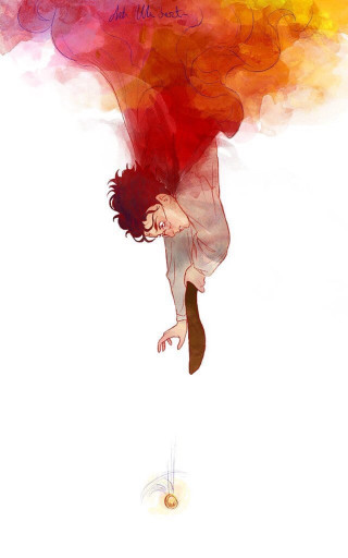 Person falling skateboard air rainbow - background behind them free wallpaper for mobile