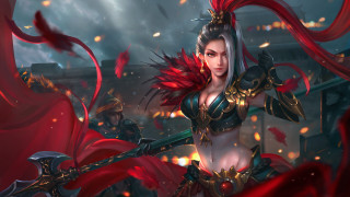 Fan qi splash art armor - league of legends free wallpaper