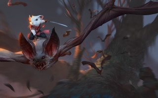 Mouse bat riding forest bats - bat free wallpaper for desktop
