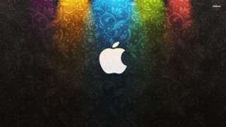 Apple logo rainbow background flower - a rainbow background free wallpaper