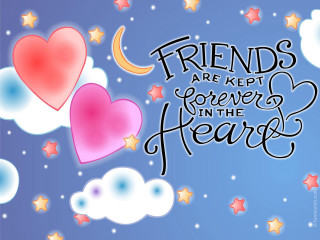 Hearts stars moon friends lyco - friend free wallpaper