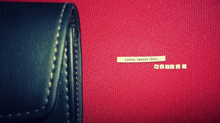 Black leather wallet thought sticker - side next free wallpaper